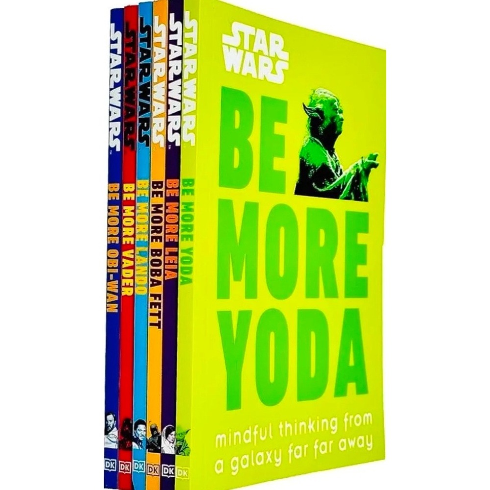Star Wars Be More 6 Book Set Yoda Vader Obi-Wan Boba Fett Lando Leia DK
